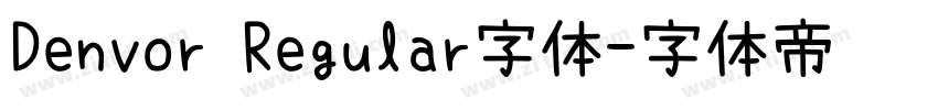 Denvor Regular字体字体转换